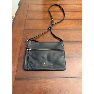 KATE SPADE New York‎ Crossbody Purse Black Pebbled Leather